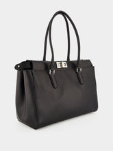 Fendi Black Peekaboo Small Leather Tote