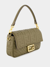 Fendi Green Baguette Nappa Leather Bag