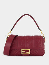 Fendi Burgundy Medium Baguette Bag