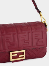 Fendi Burgundy Medium Baguette Bag
