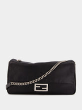 Fendi Black Leather Baguette Bag