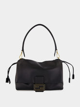 Fendi Black Mamma Baguette Medium Bag
