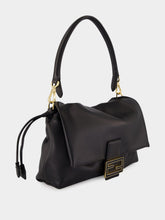 Fendi Black Mamma Baguette Medium Bag