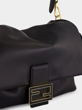 Fendi Black Mamma Baguette Medium Bag