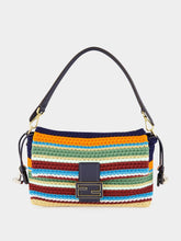 Fendi Multicolour Raffia Crochet Mamma Baguette Bag