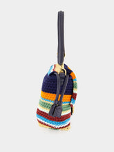 Fendi Multicolour Raffia Crochet Mamma Baguette Bag
