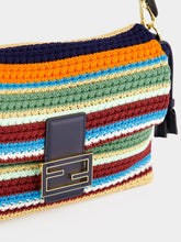 Fendi Multicolour Raffia Crochet Mamma Baguette Bag