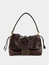 Large Brown Hagfish Leather Mamma Baguette