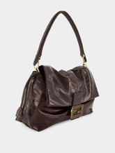 Large Brown Hagfish Leather Mamma Baguette