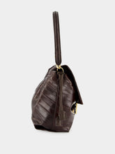 Fendi Large Brown Hagfish Leather Mamma Baguette