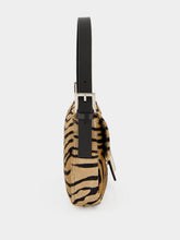 Fendi Tiger-Print Pony Hair Baguette Bag