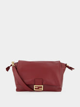 Fendi Dark Red Soft Large Baguette® Leather Bag