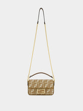 Fendi Beige FF jacquard Mini Baguette