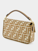 Fendi Beige FF jacquard Mini Baguette