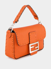 Fendi Orange Baguette Mini Selleria Bag