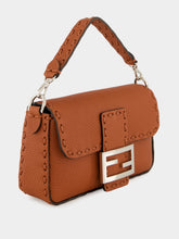 Fendi Sienna Brown Baguette Mini Selleria Bag