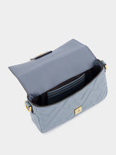 Fendi Mercury Blue Mini Baguette Bag