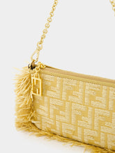 Fendi Beige Jacquard Baguette Pouch
