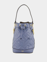 Fendi Blue Mon Trésor Mini Leather Bucket Bag