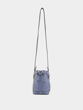 Fendi Blue Mon Trésor Mini Leather Bucket Bag