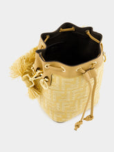 Fendi Beige Jacquard Mon Tresor Mini Bag