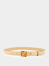 Fendi Beige Leather FF Belt