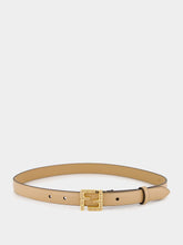 Fendi Cream FF Leather Belt