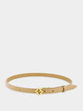 Fendi Beige FF Diamonds Leather Belt