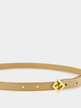 Fendi Beige FF Diamonds Leather Belt