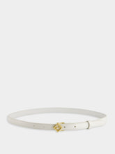 Fendi White FF Diamonds Leather Belt
