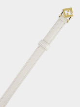 Fendi White FF Diamonds Leather Belt