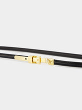Fendi Black FF Leather Thin Belt