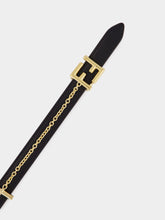 Fendi Reversible Black and Brown FF Leather Belt