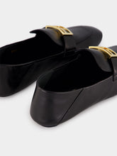 Fendi Black Baguette Leather Loafers