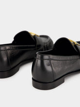 Fendi Black Nappa Leather Baguette Loafers