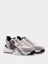 Fendi Flow Grey Leather Low-Top Sneakers