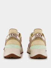 Fendi Brown Mesh and Suede Sneakers