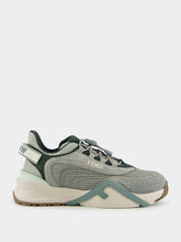 Matcha Mesh & Suede Flow Low-Top Sneakers