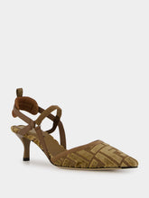 Fendi Brown Colibrì Lite Slingbacks
