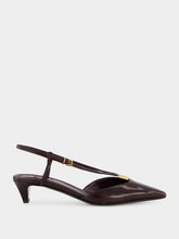 Fendi Brown FFold Slingbacks