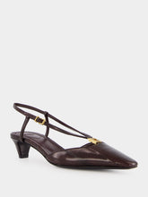 Fendi Brown FFold Slingbacks