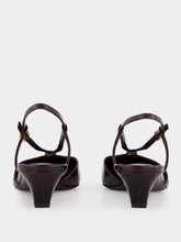 Fendi Brown FFold Slingbacks
