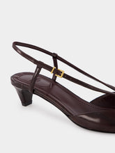 Fendi Brown FFold Slingbacks