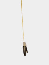 Fendi Dove Grey Nappa Leather Baguette Wallet with Chain