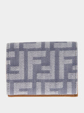 Fendi Blue Baguette Micro Trifold Wallet