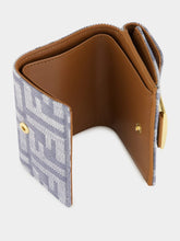 Fendi Blue Baguette Micro Trifold Wallet