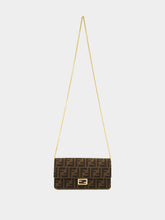 Fendi Brown FF Wallet On Chain Baguette