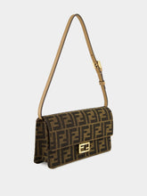 Fendi Brown FF Wallet On Chain Baguette