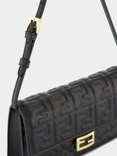 Fendi Black Wallet On Chain Baguette