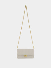 Fendi White Nappa Leather Wallet on Chain Baguette